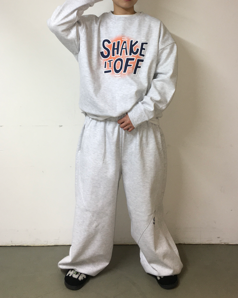 Lettering Paint Cropped Sweatshirt (3c)