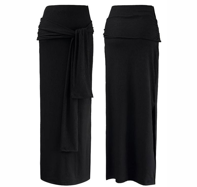 URBAN UNIQUE（アーバンユニーク）の「strap slit long skirt（Skirts）」