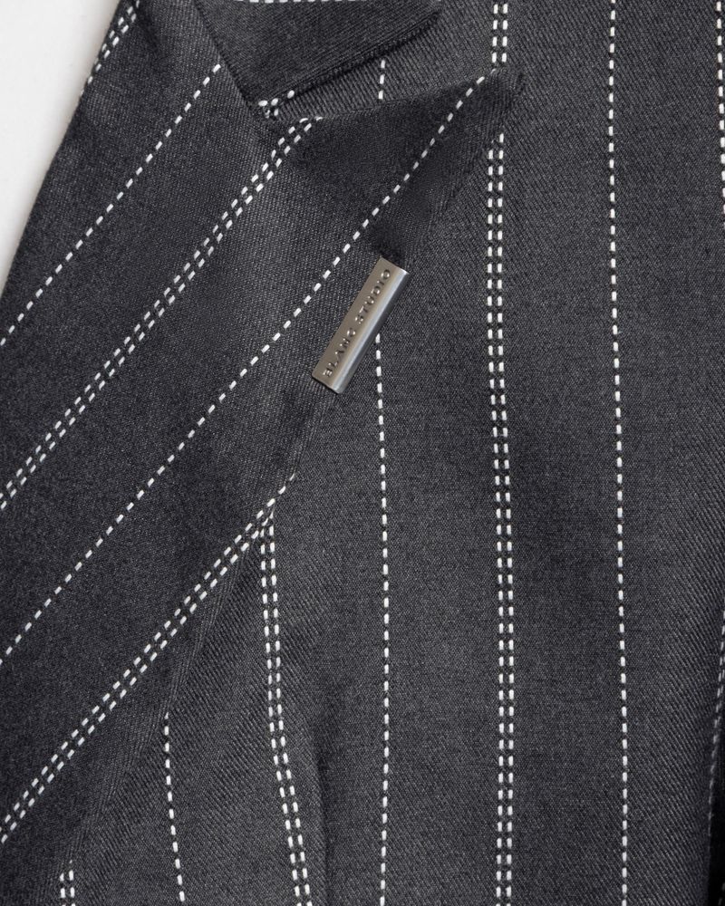 SLAB STRUCTURED BLAZER - STRIPE
