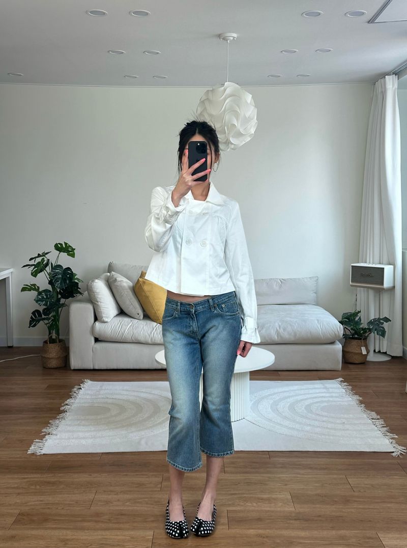 capri denim pants