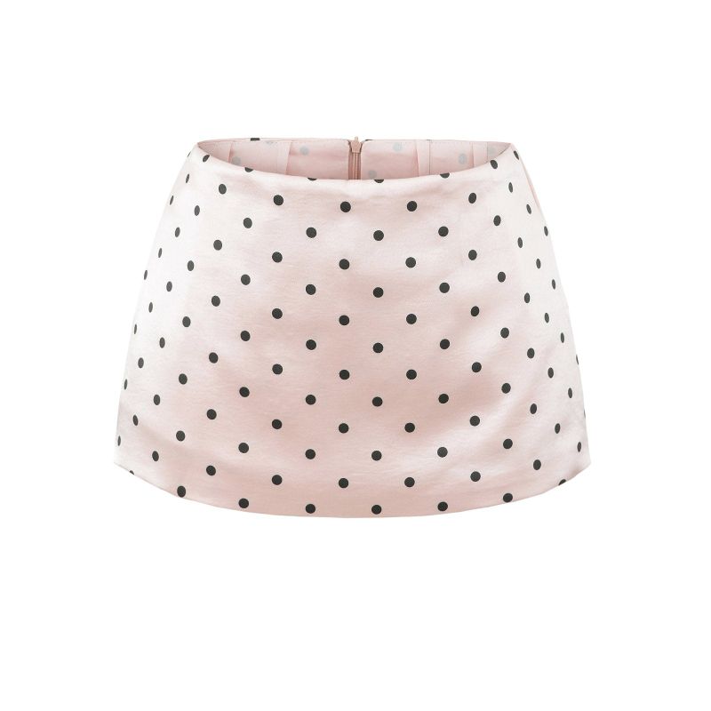 Cleo Satin Dot Micro Skirt