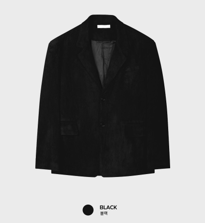 Look Hour Vintage Suede Overfit Blazer Jacket