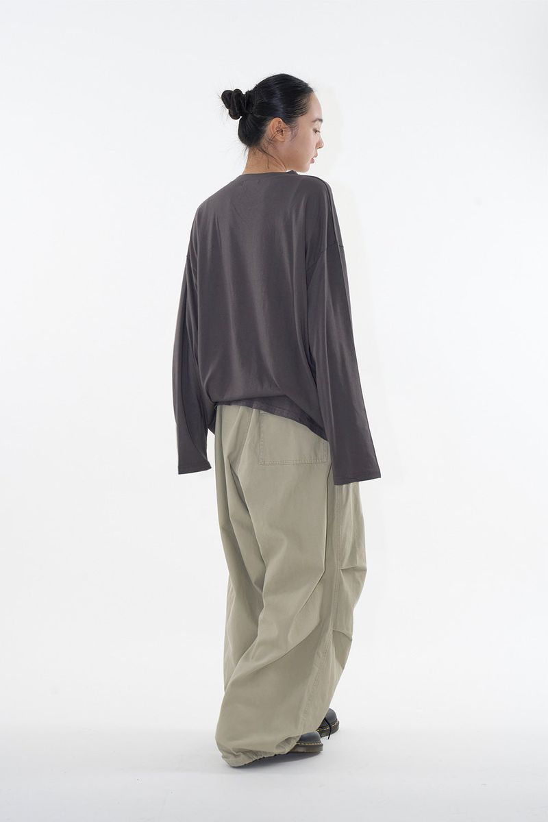 エバーオアシスプリンティング長袖Tシャツ