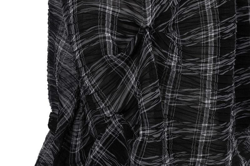 DOZI - Smocking Draped Dress _ Black