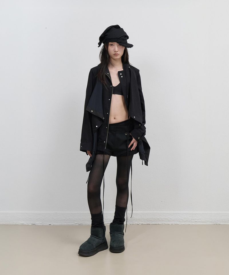 ojos（オホス）の「Draped Field Parka / Black（Jackets/Outerwear）」