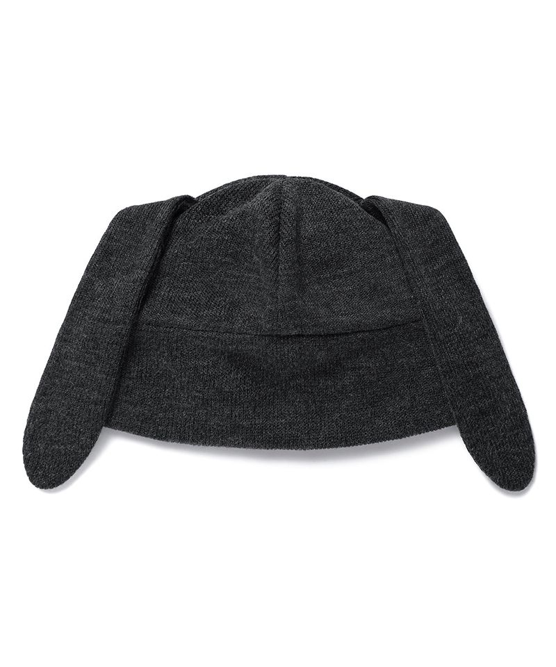 RABBIT BUTTON BEANIE CHARCOAL(CV2GFUAB33A)