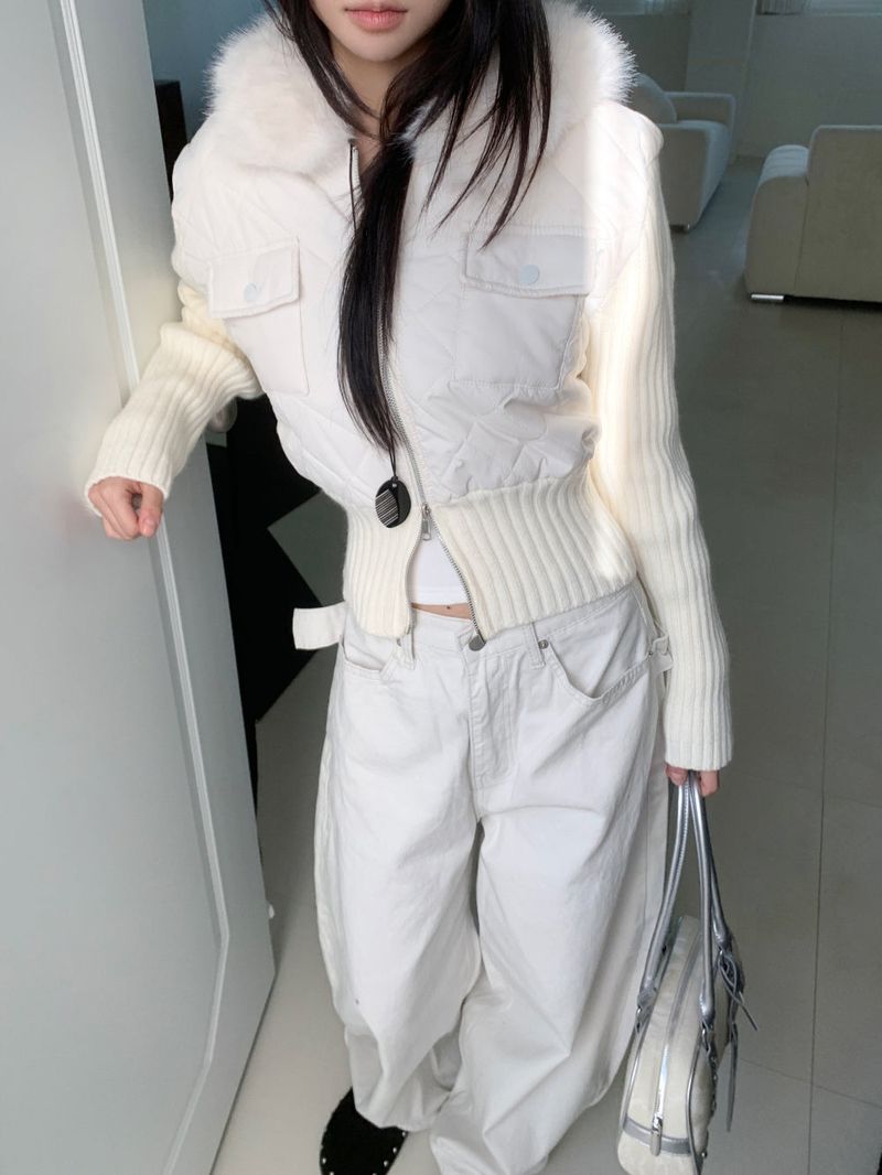 スティールフレイムメタルスタッズバルーンフィットワイドロングパンツ (2 colors)