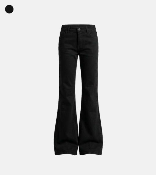 Dark Washing Flare Denim