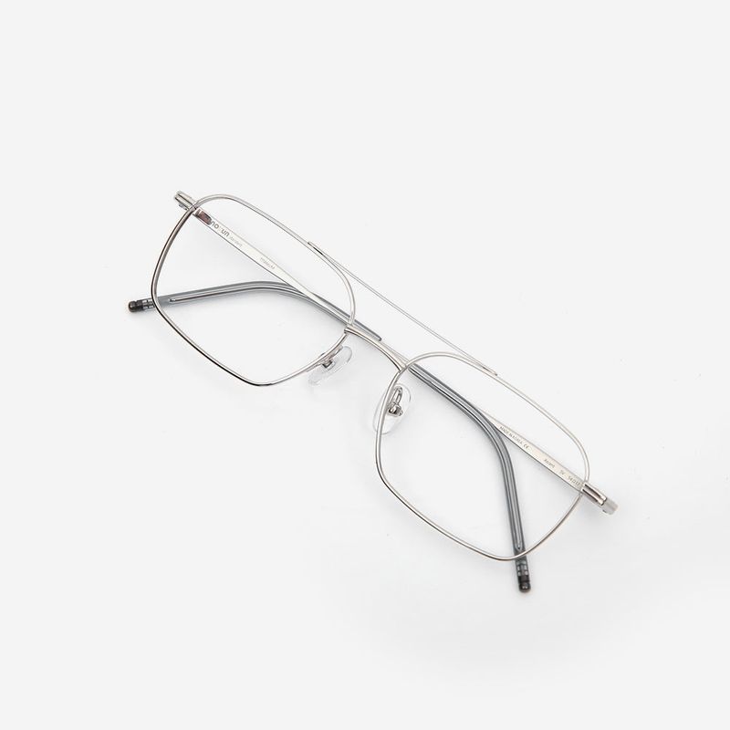 Knouun Square Combi Two-Bridge Glasses ASCENT SV