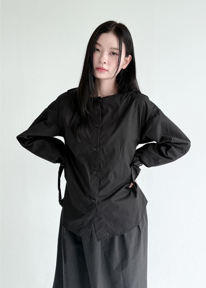 BOATNECK BELT BLOUSE