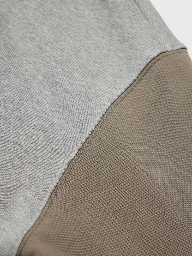 Colorblock Hoodie Grey