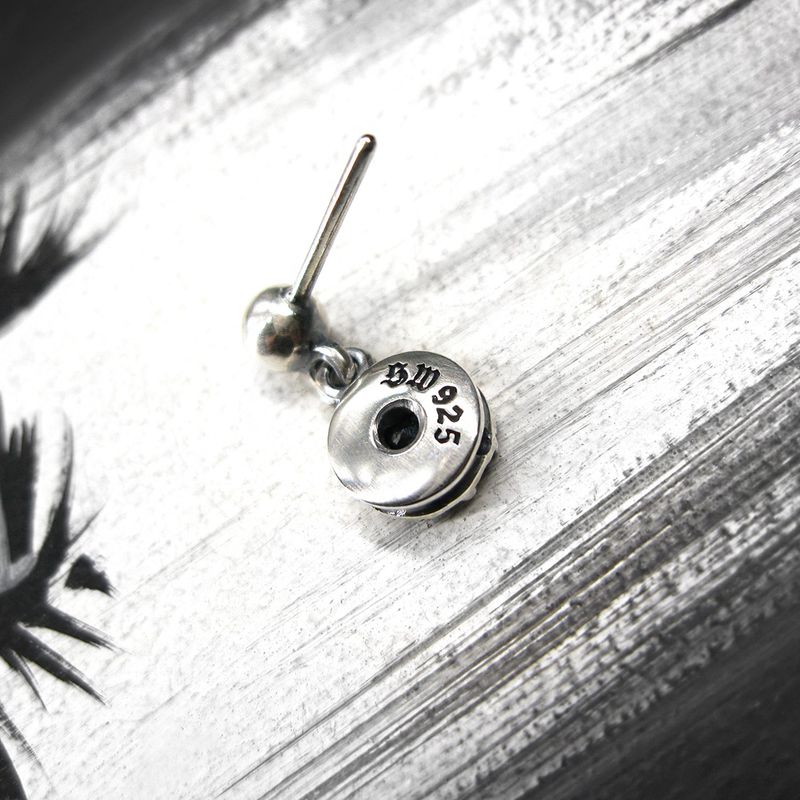 SunlightD-1 Black Spinel silver earring