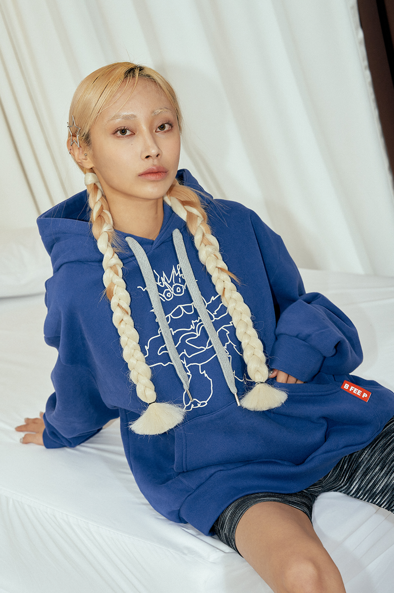 monster hoodie_blue