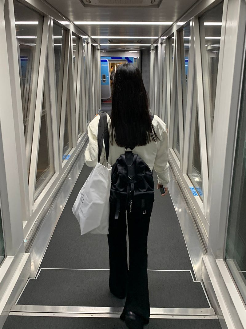 [MADE] Airport long bootcut banding pants -Basic