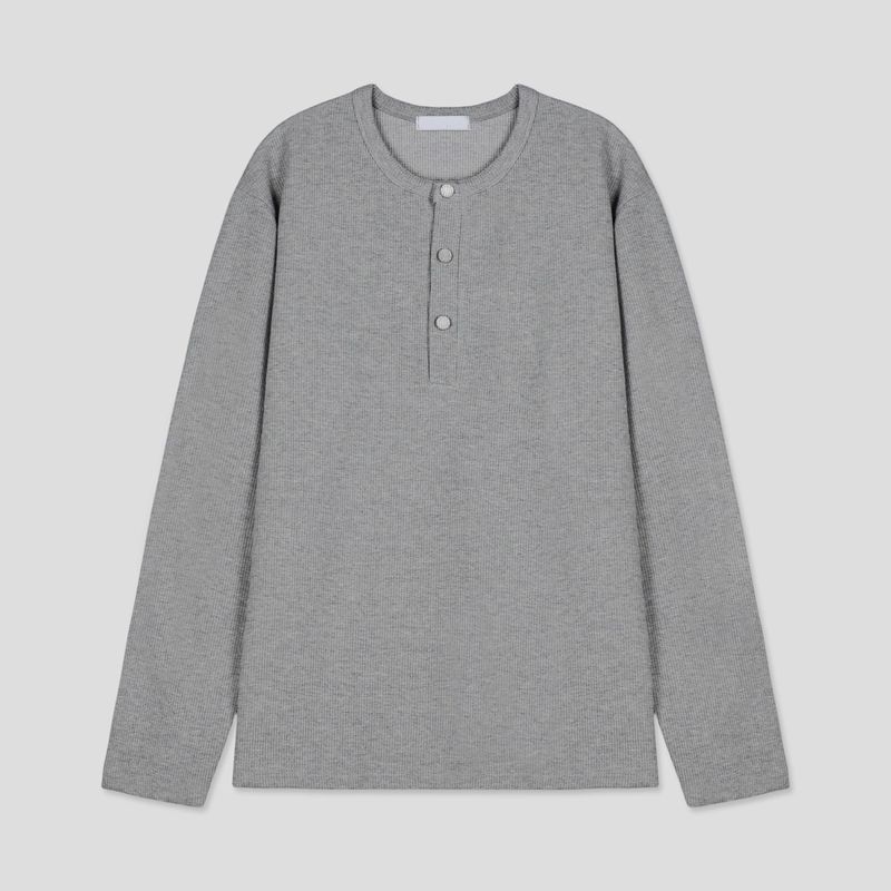 Pis Henley Neck Top (3color)