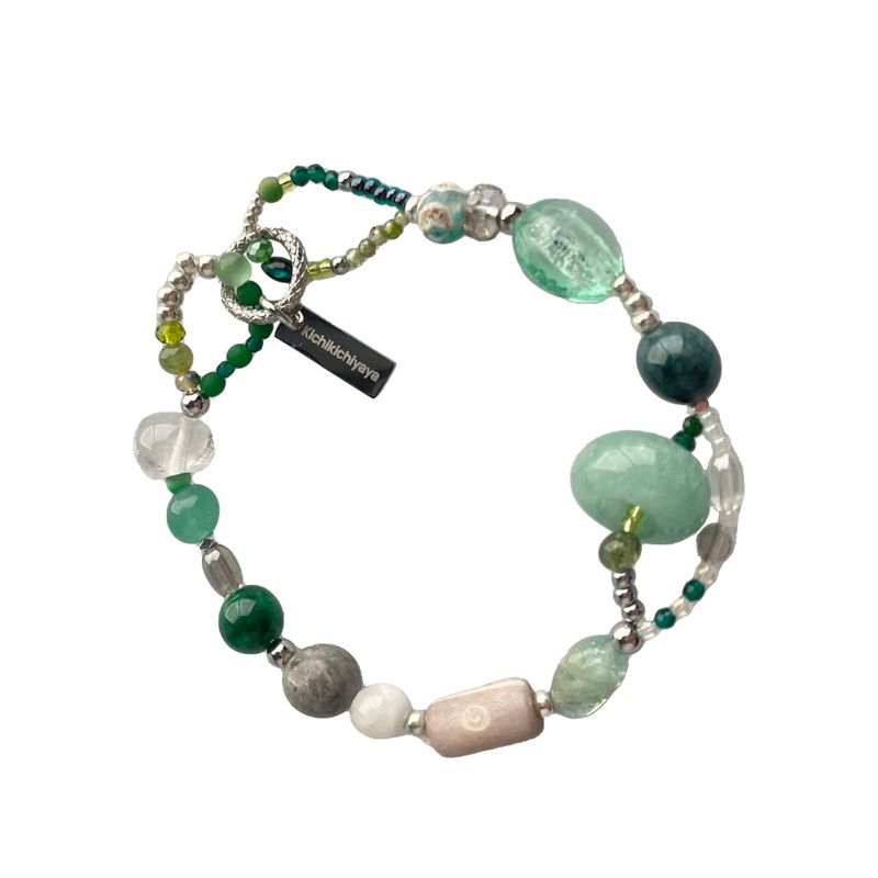 Kichikichiyaya(キチキチヤヤ)の「Kichikichiyaya Bracelet 032 Emerald(Accessories)」