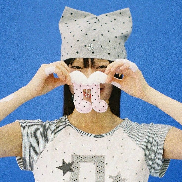 CLUT STUDIO（クラットスタジオ）の「Cat Ear Star Beanie - GREY（Hats）」
