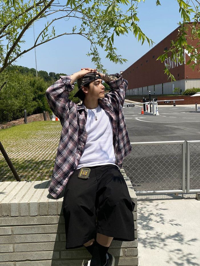 No.0780 F thin daddy check SHIRT