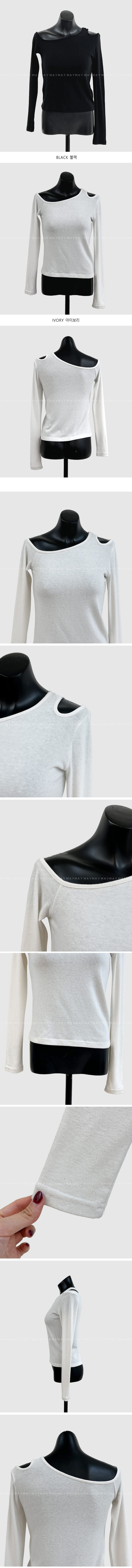 Cut Out Long Sleeve T-shirt