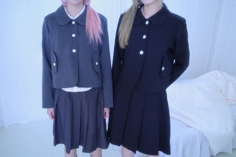 Mio flower button Jacket (2color)