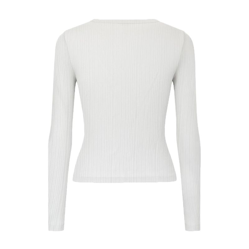 SLIP SHEER WAVE LONGSLEEVE [WHITE]