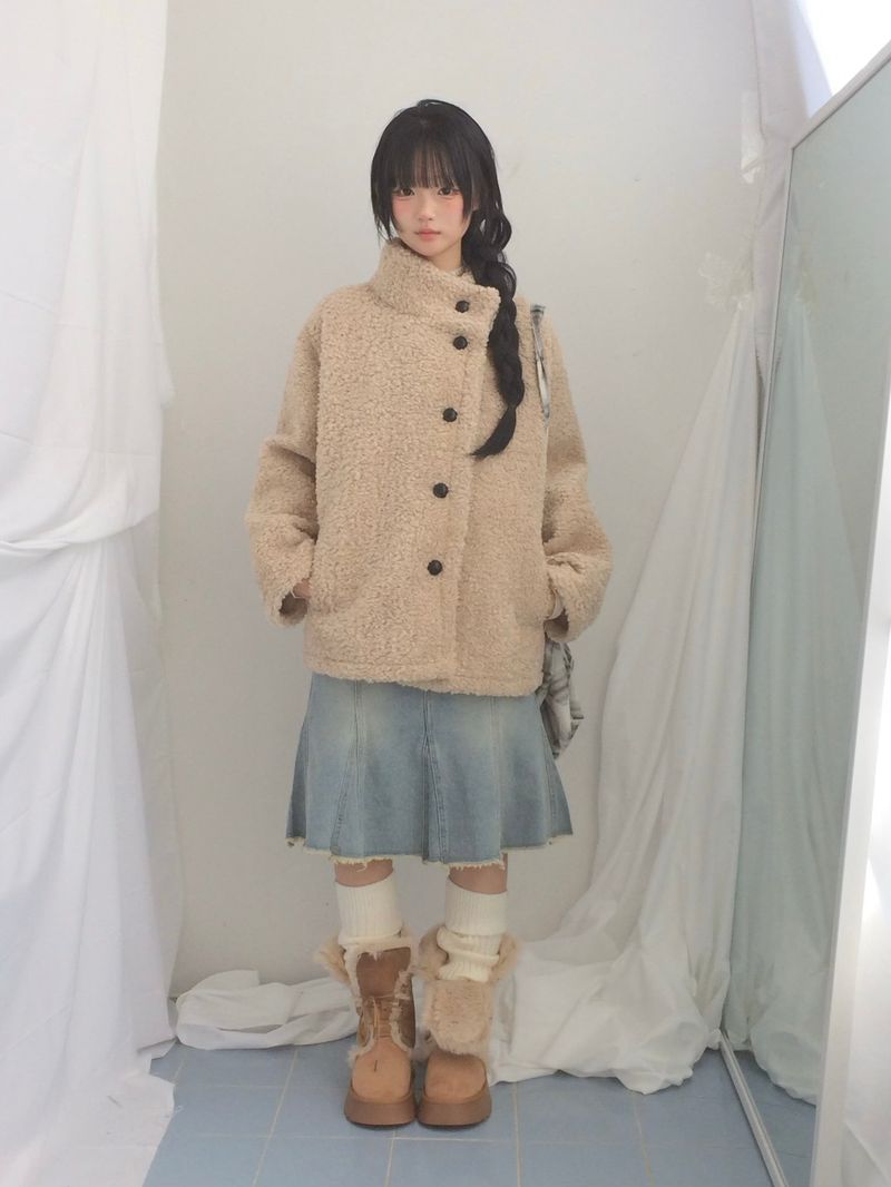 Suede Rabbit Fur Boots