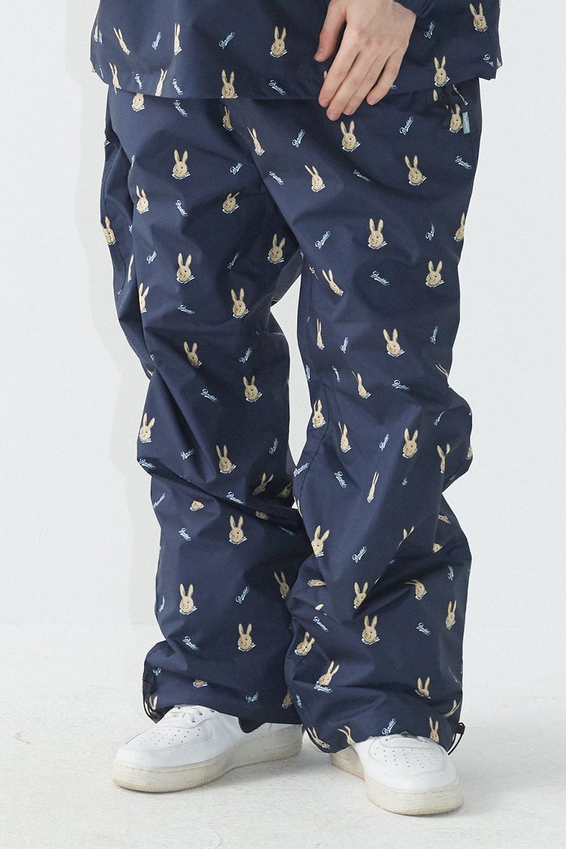 BSR2223FWPT044 WD COZY MB TRACK PANTS MINI BEARRABBIT NAVY