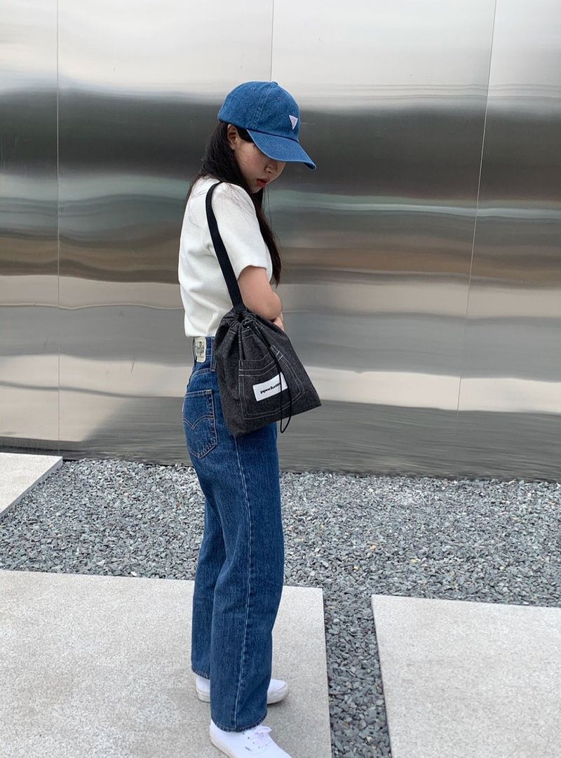 ppocketto sling bag - black denim
