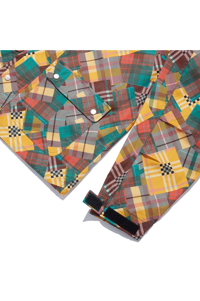 Multi Check Wind Jacket_Green Check