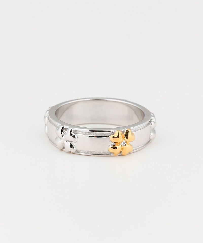 Clover rail ring G (925 silver)