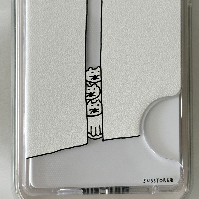 susstore（ソスストア）の「[MagSafe card wallet]cat watching（Smartphone Accessories）」