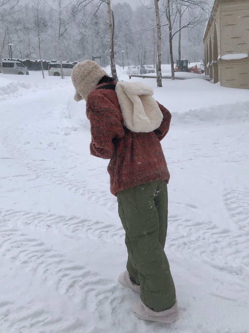 Fable snow melange knit