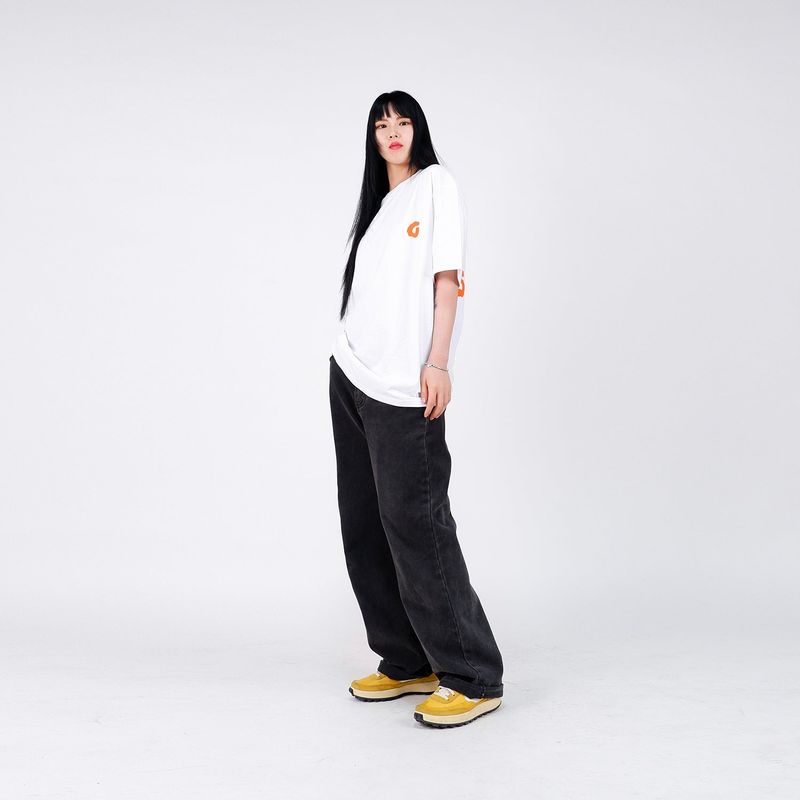 GOOFOFF MAIN LOGO TEE - ( White - Orange )