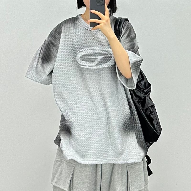 PEARCLAN（ペアクラン）の「waffle painting t（Tops）」