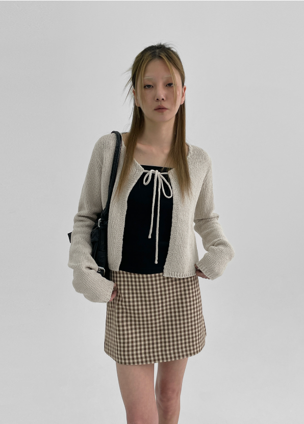 BLACKUP（ブラックアップ）の「[MADE] Mariden Linen Knit Cardigan（Tops）」