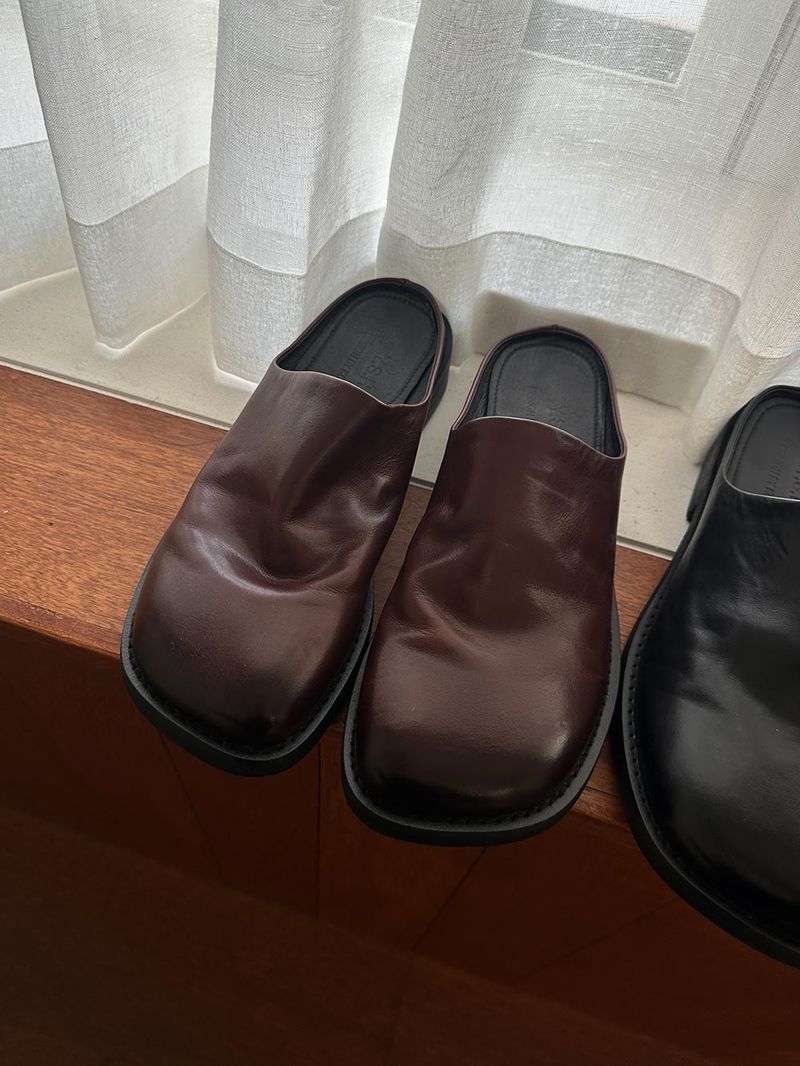 ASCLO Handmade Leather Deep Mules (2color)