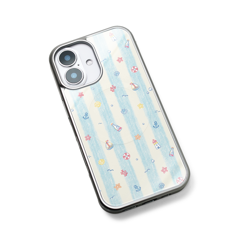 [MADE]Ocean Diary MagSafe Glass Bumper Phone Case