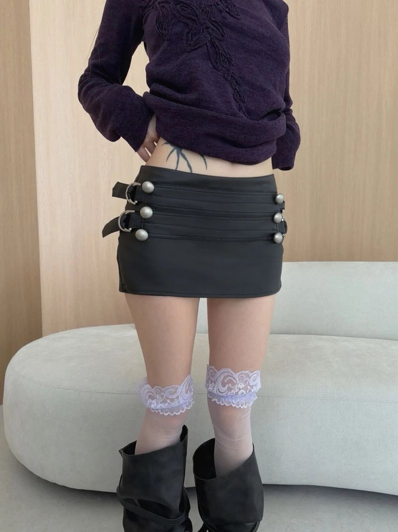 THEAIRTOWN（ザエアータウン）の「zordic leather sk（Skirts）」