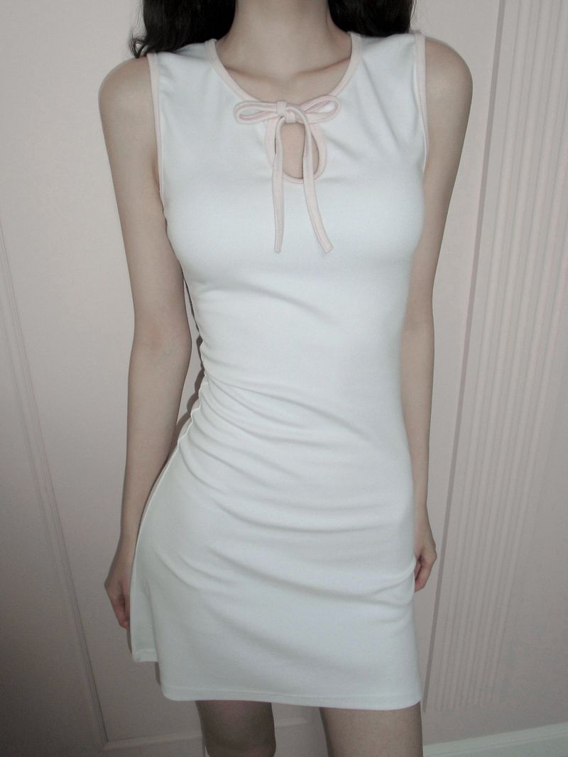 ZANNE（ザンヌ）の「[Limited quantity] Watering Ribbon Mini Dress（Dresses）」