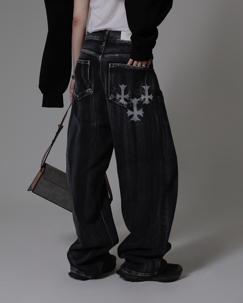 The cross denim (Unisex)