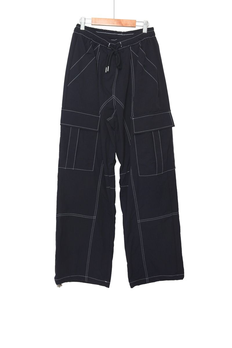 nylon stitch cargo pants