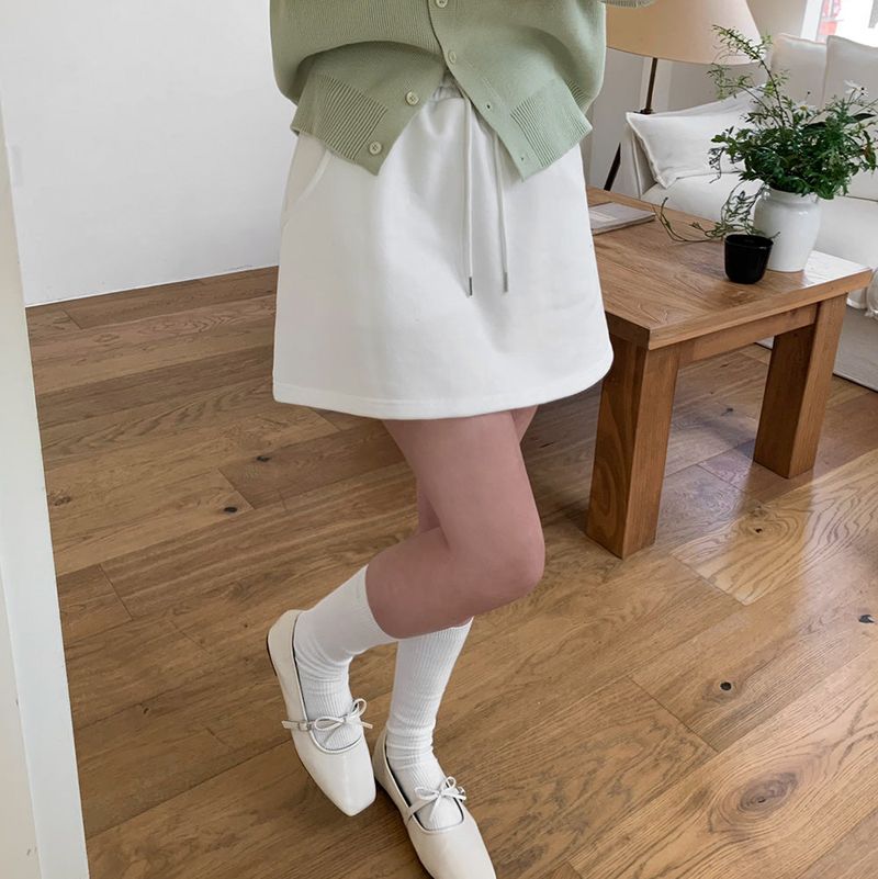 [MADE] Mini Shell Cotton Training Skirt Pants