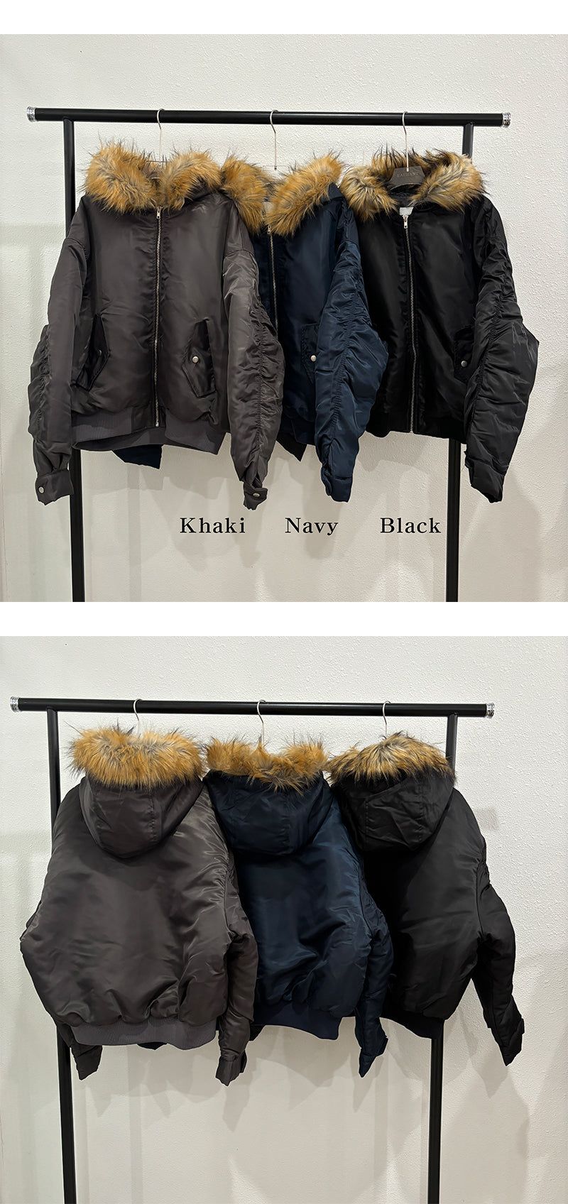 [F/W] Real fur ma-1padding jumper(3color)