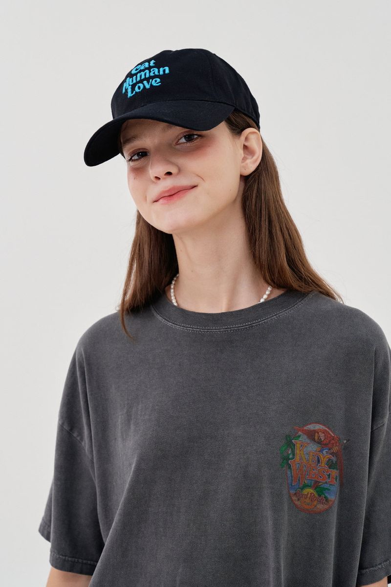 CAT HUMAN LOVE BALL CAP_BLK/MNT
