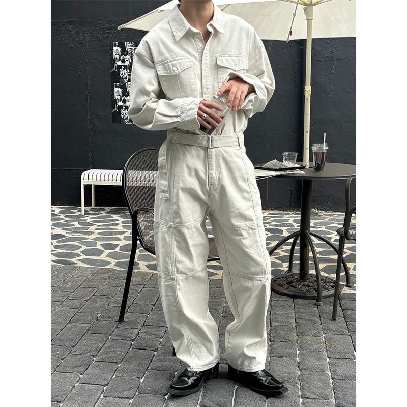  [SET UP가능] Stitch two pocket shirts(2color)