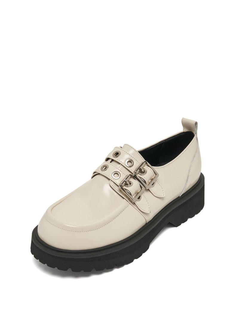 Biker Platform loafer ivory