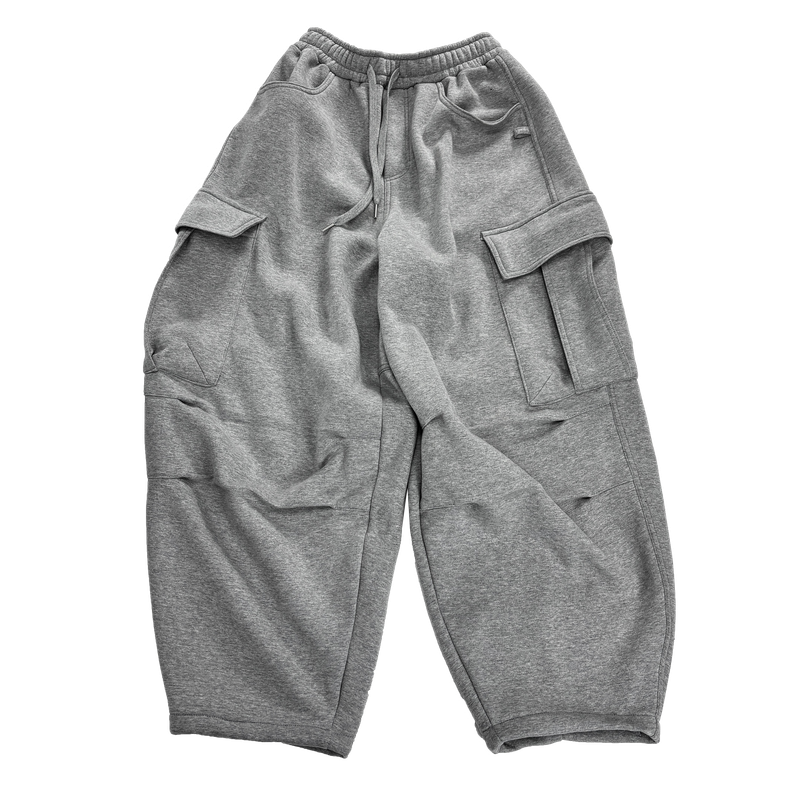 rugged fleece big balloon pants