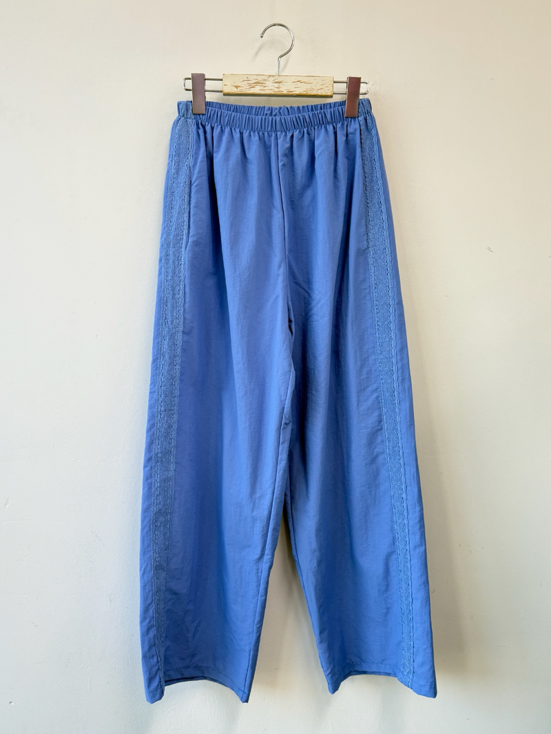 side lace nylon pants