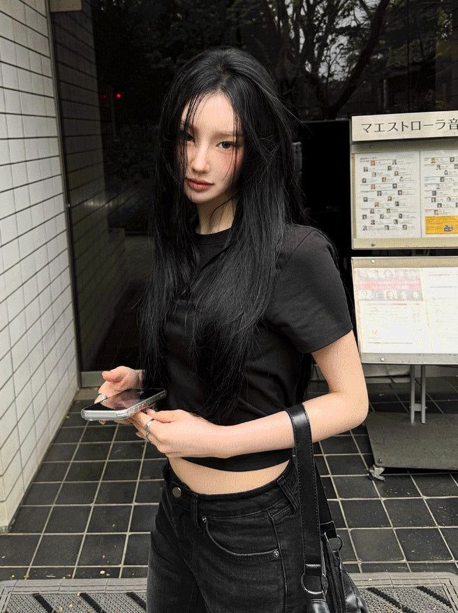 26SS★ TOKYO Crop Basic Tee