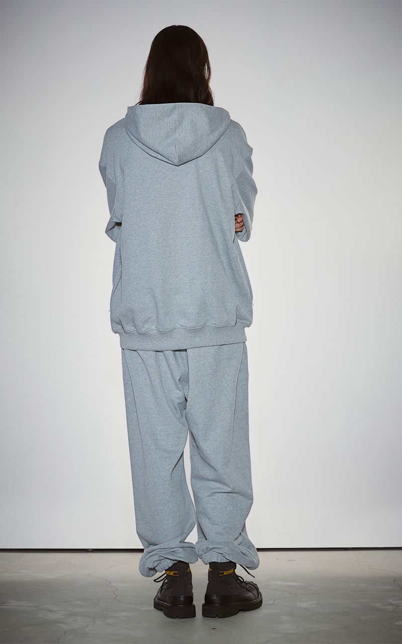 WIDE ZIP SWEATPANTS_GRAY